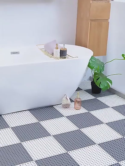 Bathroom Anti Slip Tile Mat (Pack of 4)