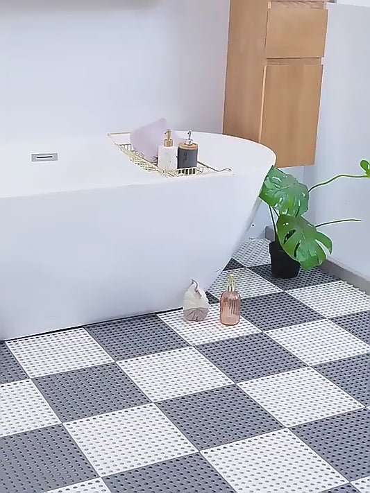 Bathroom Anti Slip Tile Mat (Pack of 4)